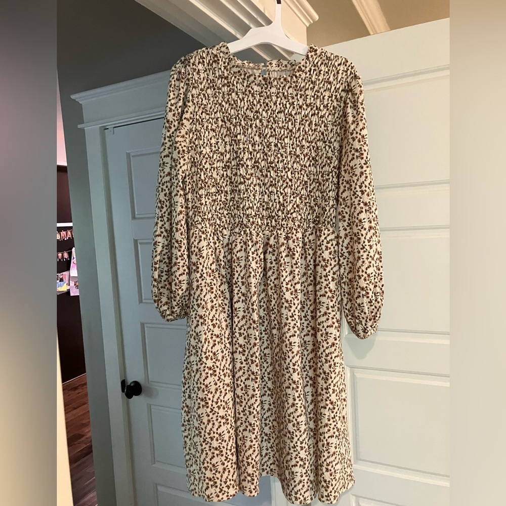 Roolee smocked floral dress, XS